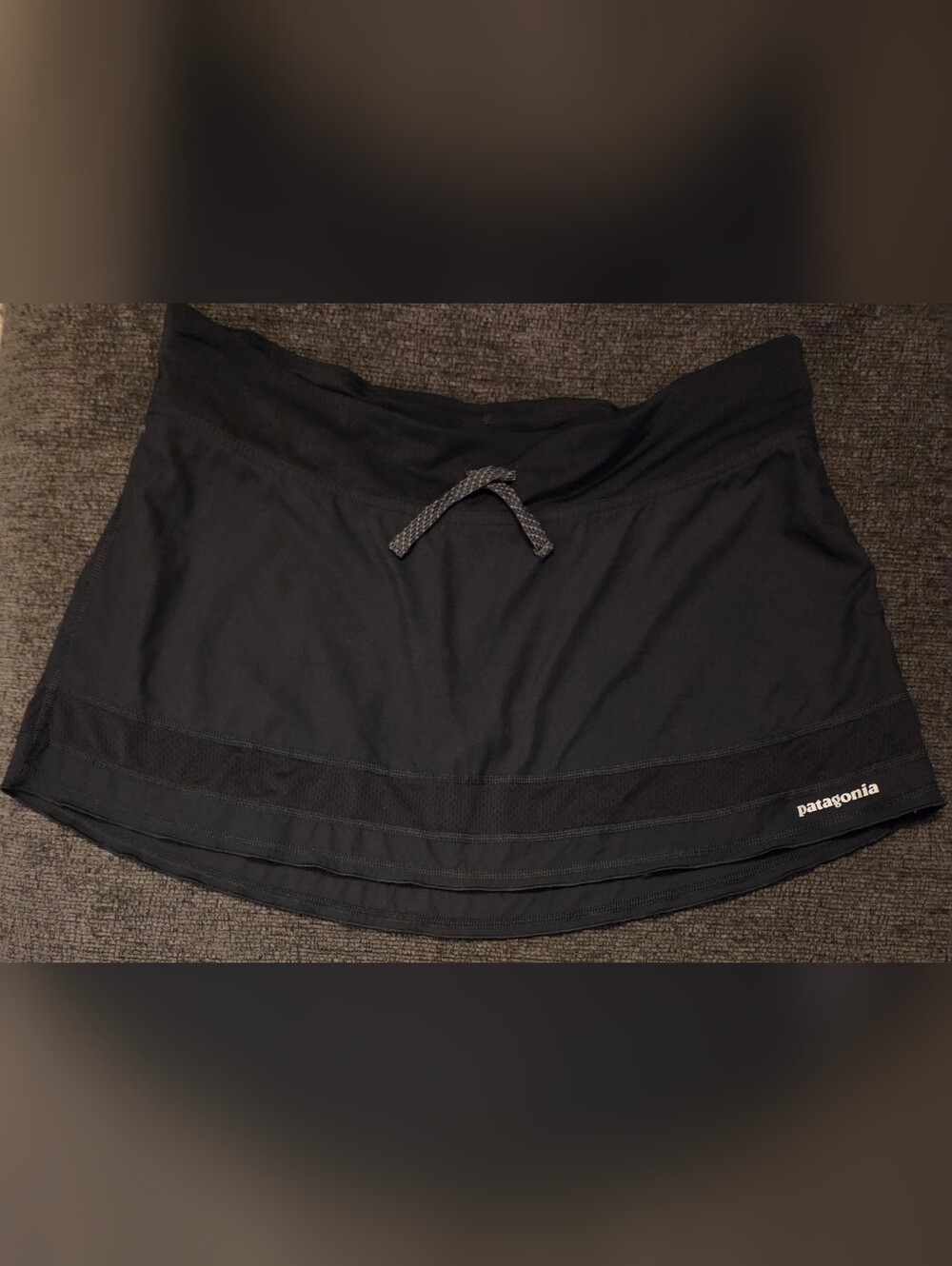 Patagonia Black Women's Athletic Skort with Drawstring. Size L